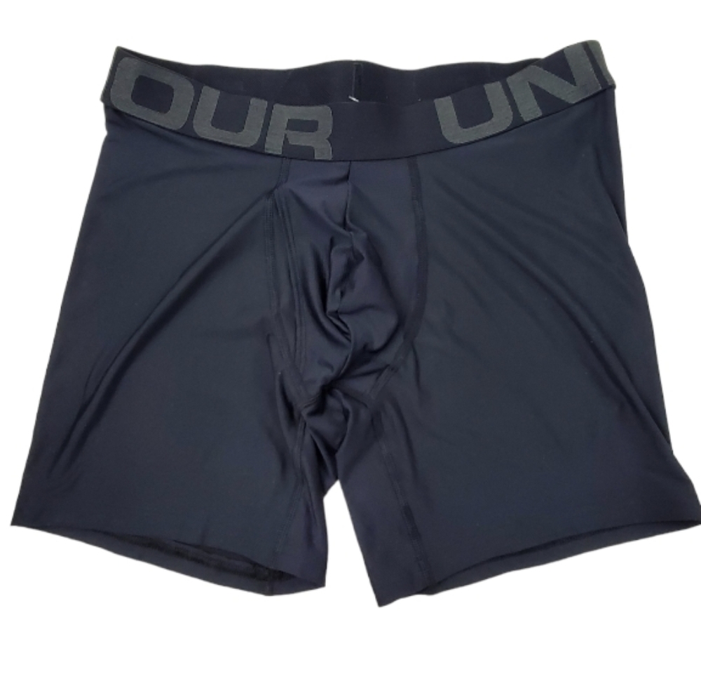Under Armour Men's Gray 1332663 UA Tech 6" Ecom Singles Boxer Size M